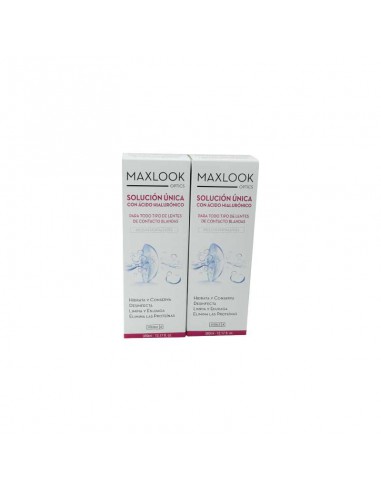 MAXLOOK  SOLUCION UNICA DUPLO  ACIDO HIAURONICO