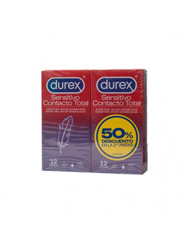 DUREX  SENSITIVO CONTACTO TOTAL PACK 50% DTO 2ª