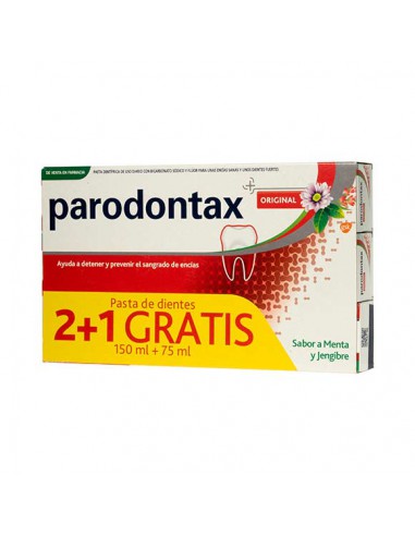 PARODONTAX HERBAL  PASTA DIENTES TRIPLO (150+75