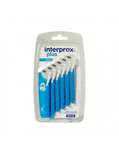 CEPILLO DENTAL INTERPROX PLUS CONICO 6 UNIDADES.