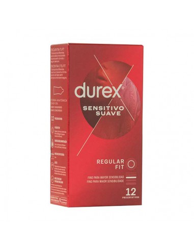 PRESERVATIVOS DUREX SENSITIVO SUAVE EASY ON 12 U