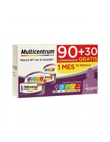 MULTICENTRUM MUJER 90 + 30 COMPRIMIDOS PACK PROM