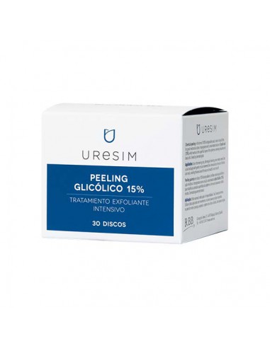 URESIM PEELING GLICOLICO 15% 30 DISCOS IMPREGNAD