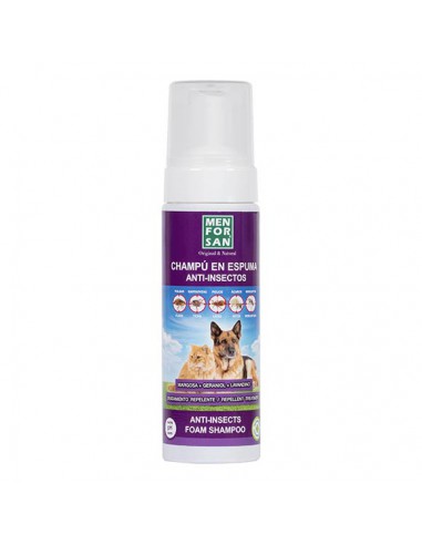 CHAMPU ESPUMA PERROS Y GATOS  MENFORSAN 200 ML