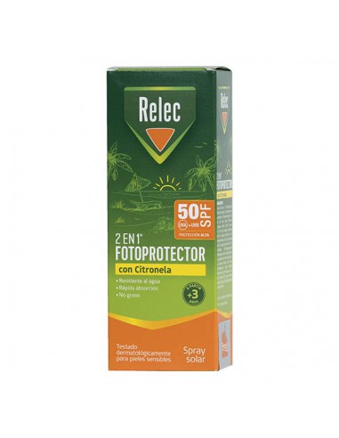 RELEC FOTOPROTECTOR SPF 50 CON CITRONELA 1 SPRAY