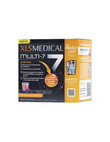 XLS MEDICAL MULTI 7 DRINK 60 SOBRES SABOR FRUTOS