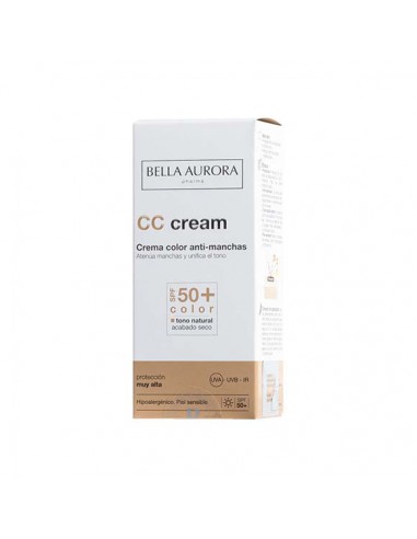 BELLA AURORA  CREMA  CC 50+ COLOR ANTIMANCHAS