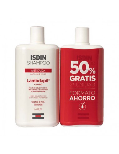 ISDIN LAMBDAPIL ANTICAIDA CHAMPU 50% GRATIS 2º