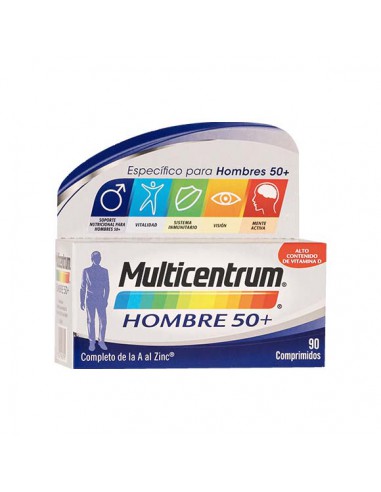 MULTICENTRUM HOMBRE SELECT 50+ 90 COMPRIMIDOS