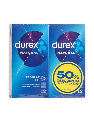 DUREX NATURAL 12 UD. PACK 50% DTO 2º UNIDAD