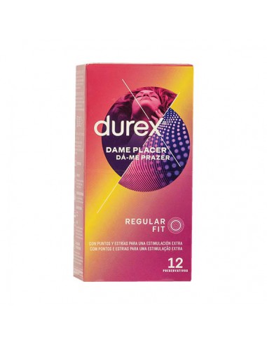 PRESERVATIVOS DUREX DAME PLACER EASY ON 12 UNID