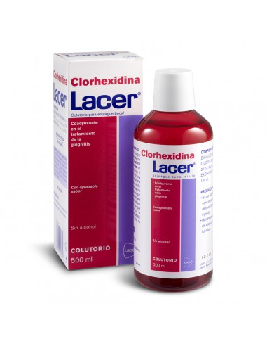 COLUTORIO LACER CLORHEXIDINA 0,12% 500 ML.