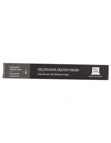 SOIVRE  DELINEADOR LÍQUIDO  EYELINER NEGRO