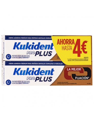 KUKIDENT PRO PLUS DUPLO  40 GRAMOS