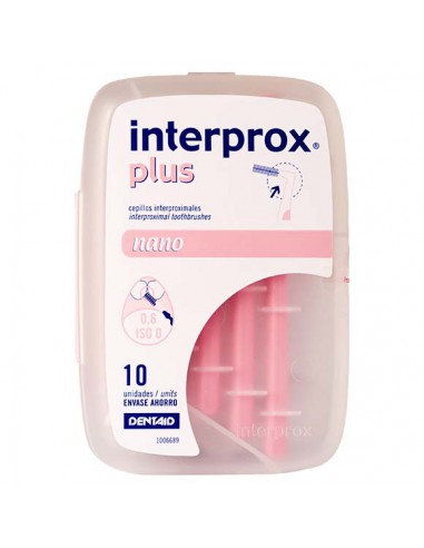 CEPILLO DENTAID INTERPROX PLUS NANO 10 UNIDADES