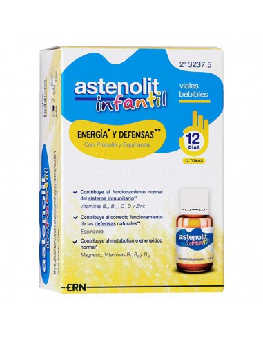 ASTENOLIT INFANTIL 12 VIALES 10 ML