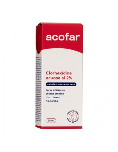 CLORHEXIDINA DIGLUCONATO 2 % ACOFAR SPRAY 25 ML