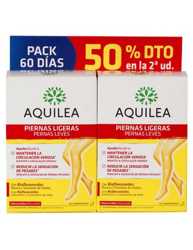 AQUILEA PIERNAS LIGERAS PACK 60 DÍAS 50%DTO 2º U