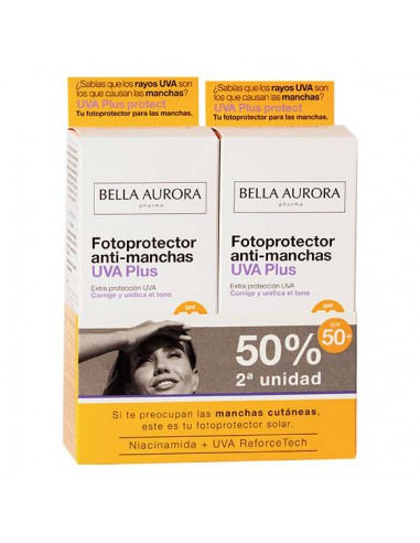 FOTOPROTECTOR ANTI-MANCHAS UVA 50+  50% 2º UN