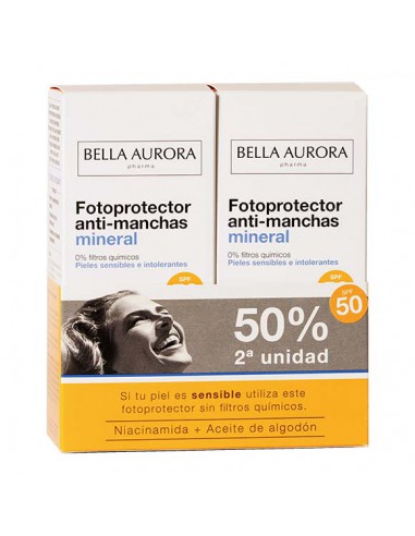 FOTOPROTECTOR ANTI-MANCHAS MINERAL  50% 2º UNIDA