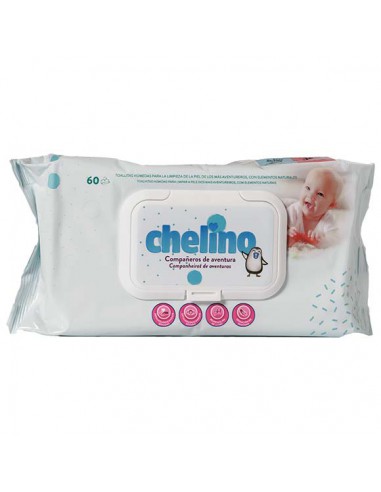 CHELINO  TOALLITAS INFANTILES 60 UNIDADES