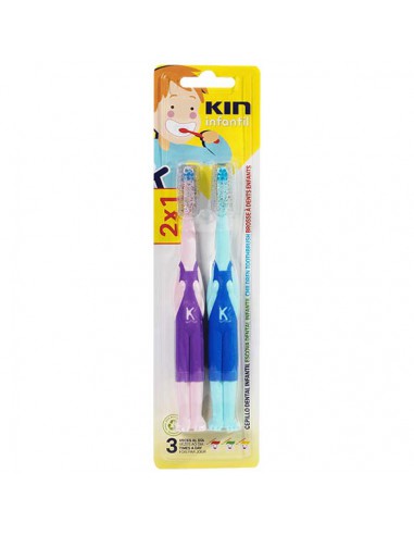 CEPILLO DENTAL INFANTIL KIN PACK 2X1