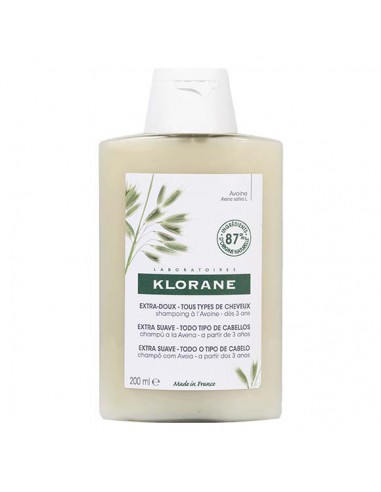 CHAMPU KLORANE LECHE DE AVENA 200 ML.