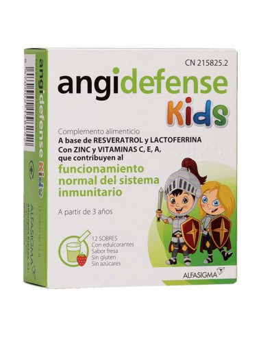 ANGIDEFENSE KIDS 12 SOBRES 1,5 G SABOR FRESA