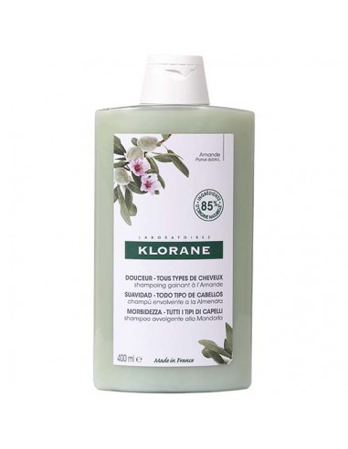 CHAMPU KLORANE LECHE DE ALMENDRAS 400 ML.