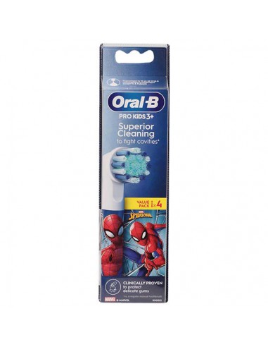 ORAL B RECAMBIOS CEPILLO ELECTRICO SPIDERMAN 4 U