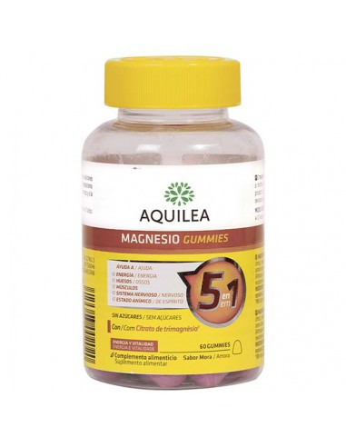 AQUILEA MAGNESIO GUMMIES 60 GOMINOLAS SABOR MORA