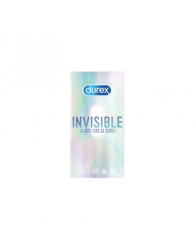 PRESERVATIVOS DUREX INVISIBLE EXTRA SENSITIVO 12